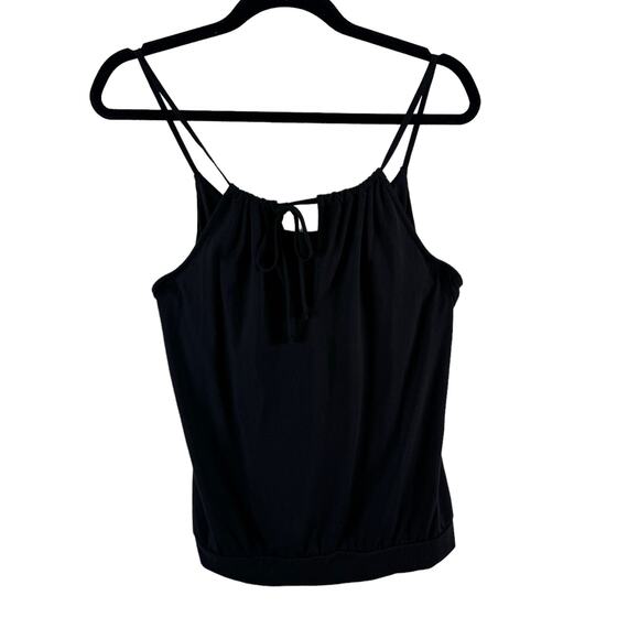 Maurices Black Spaghetti Strap Lightweight Stretchy Tank Blouse Size L - Picture 2 of 5